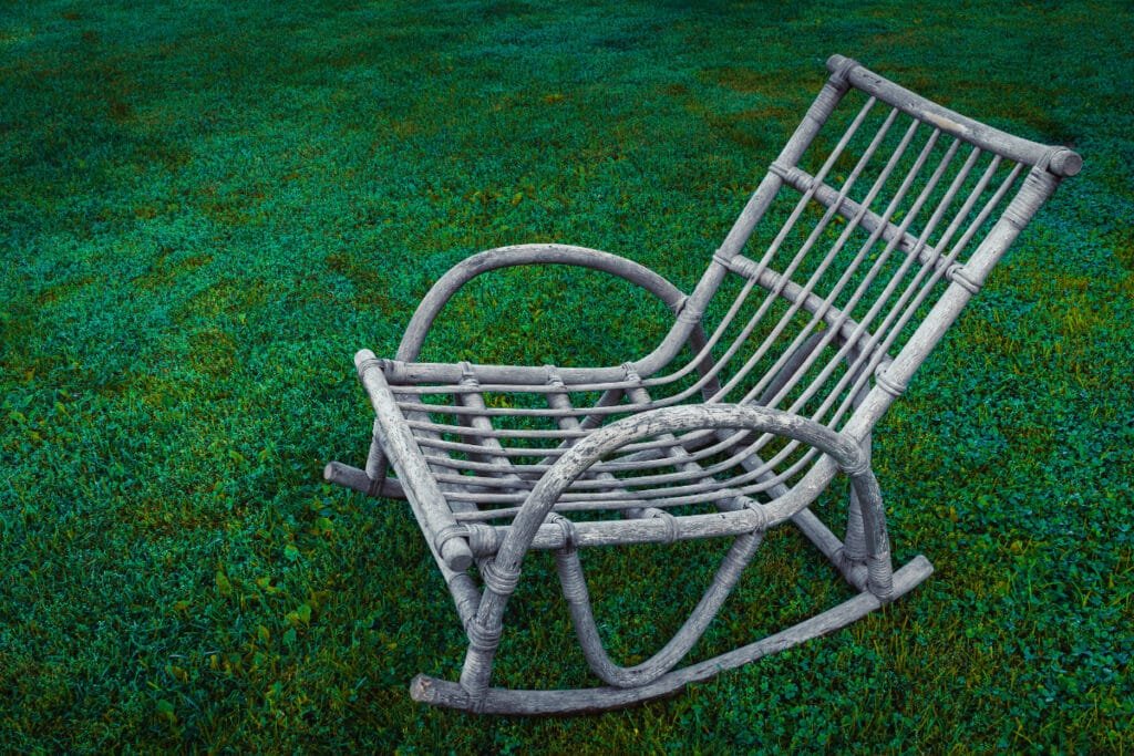 Rare White Rocking Chair