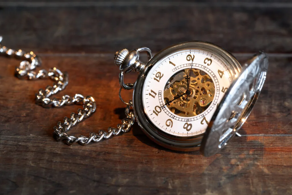 A Skeleton Pocket Watch