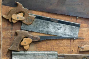 Antique Crosscut Saw from the 18th Century