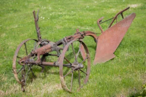 Antique Metal Plow from the 18th Century