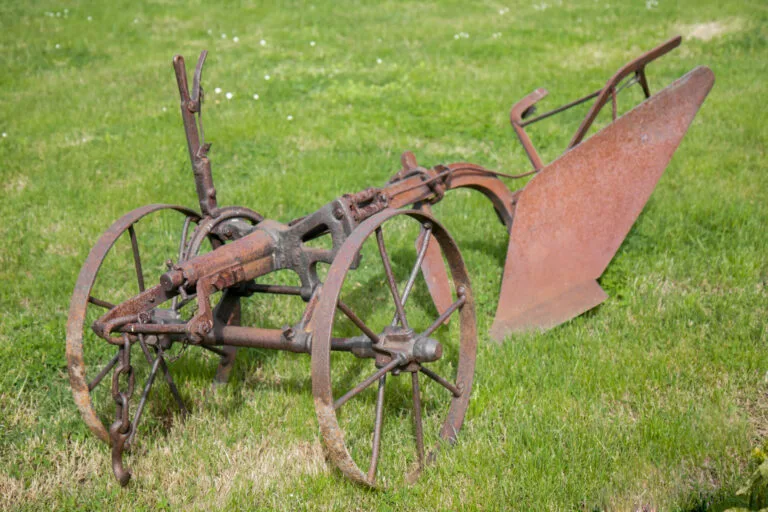 Antique Metal Plow from the 18th Century