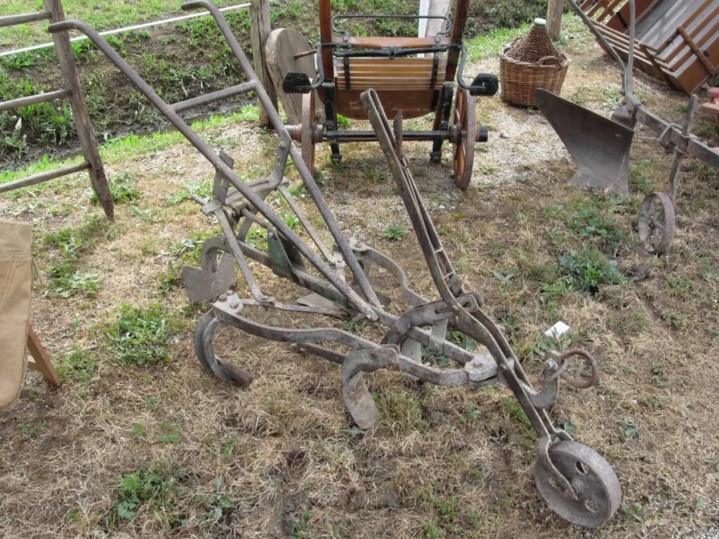 Wooden Hand-drawn Antique Plow