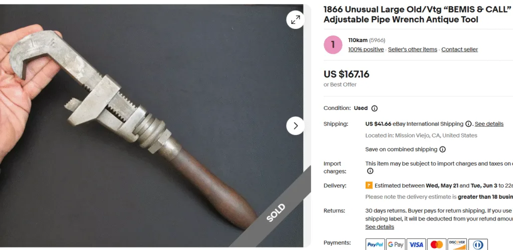 Antique Pipe Wrench