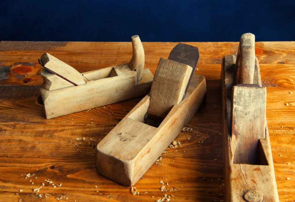 Different Shapes of Antique Wood Planes