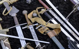 Old, Royal swords from the 1600s