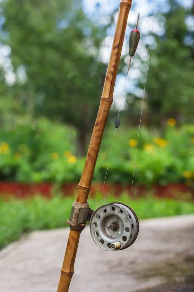 Antique Fishing Rod made in Bamboo