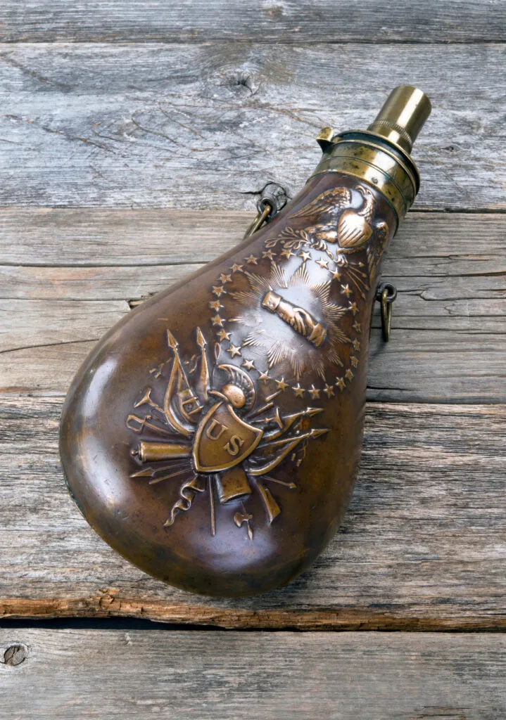 Civil War Powder Flask with a $120 Value