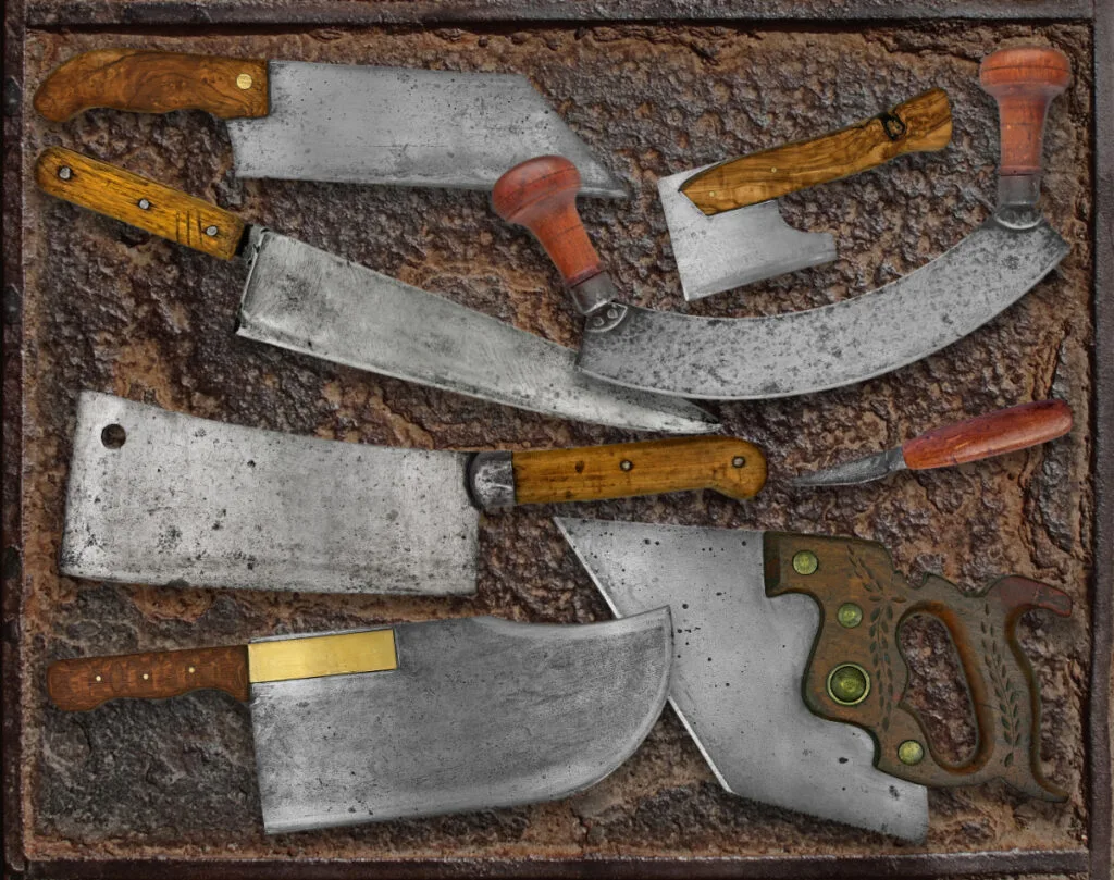 Different Types of Antique Meat Cleaver Shapes and Blades