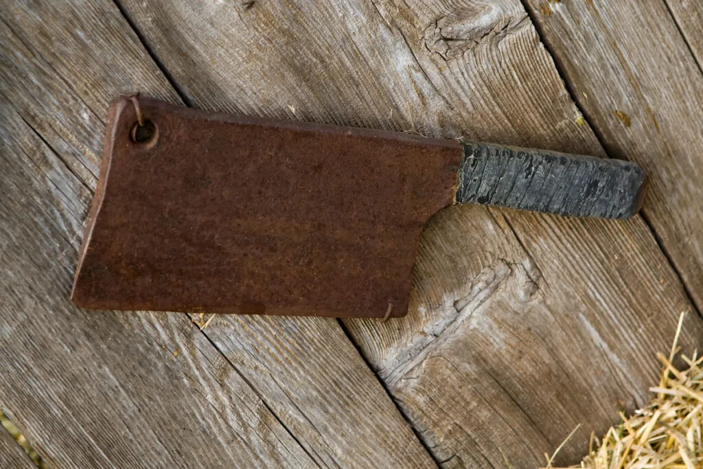 Old, Cast Iron Meat Chopper with Handle