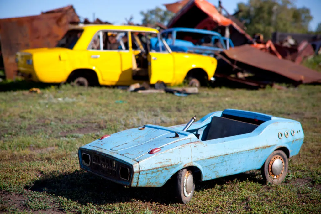 Old Pedal Car Paint Finishes