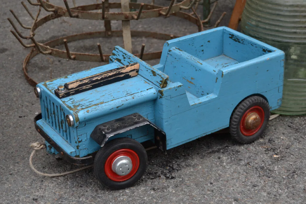 Old Sad Face Pedal Car