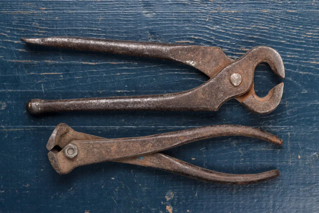 Set of Antique, Cast Iron Pliers