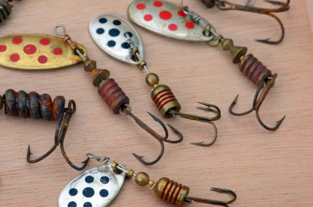 Vintage Fishing Lures with Handpainted Bodies
