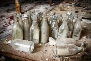 Antique medium-sized Duraglas Bottles