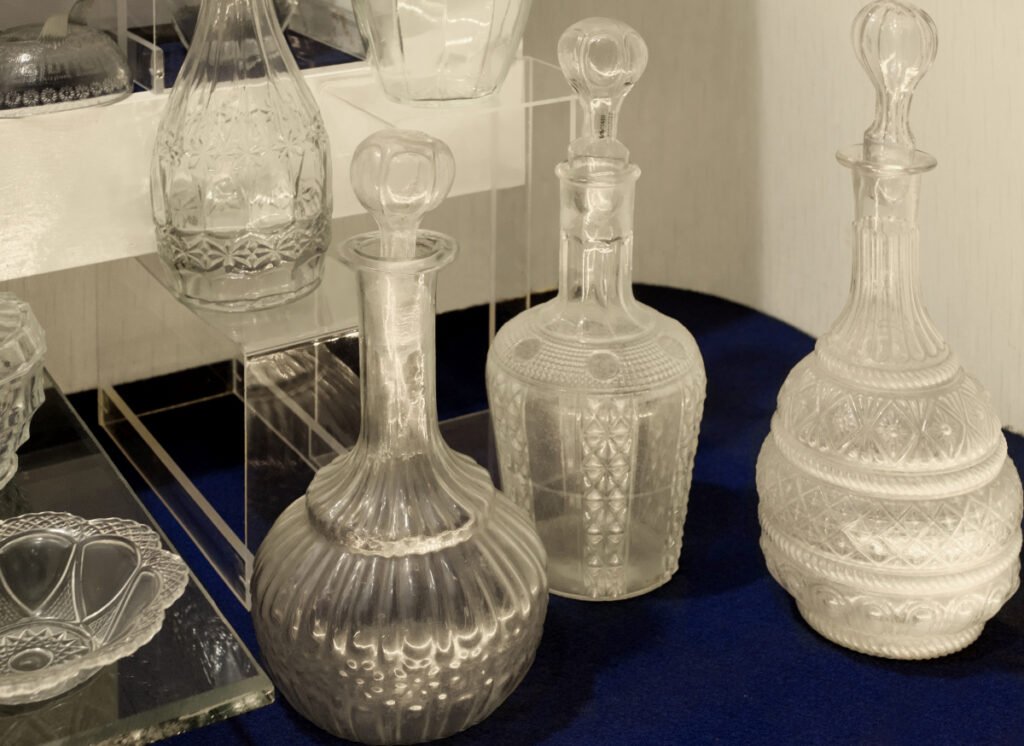 Old Glass Decanters from the Early 17th Century