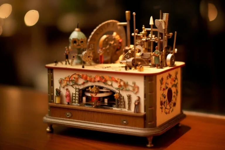 Old Reuge Music Box with Gold-plated sides