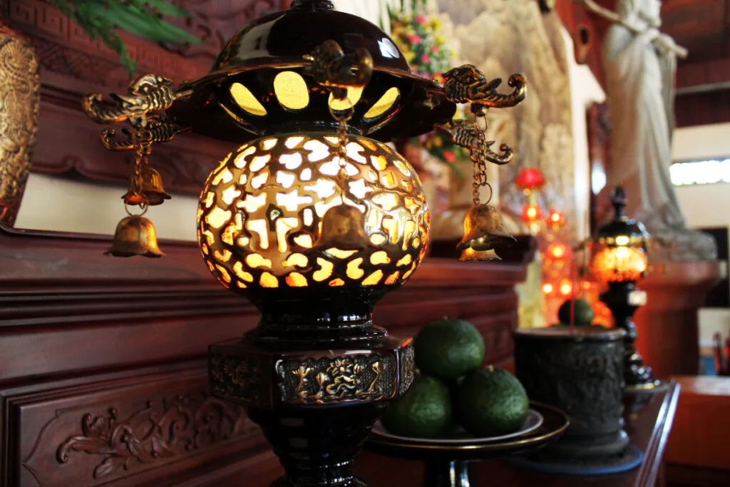Vintage Lamps with Scroll & Interlaced Patterns