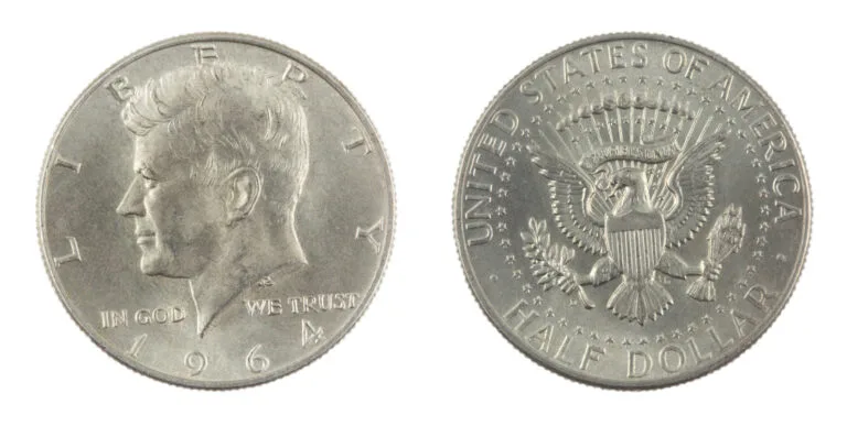1964 Kennedy Half Dollar Obverse and Reverse