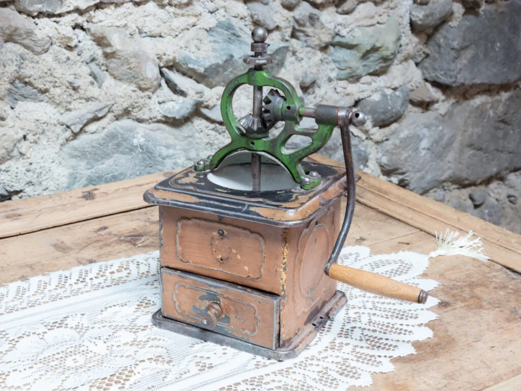 Aged Antique Coffee Grinder