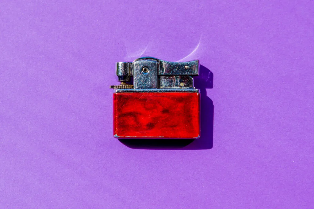 An Old & Unique Red Lighter