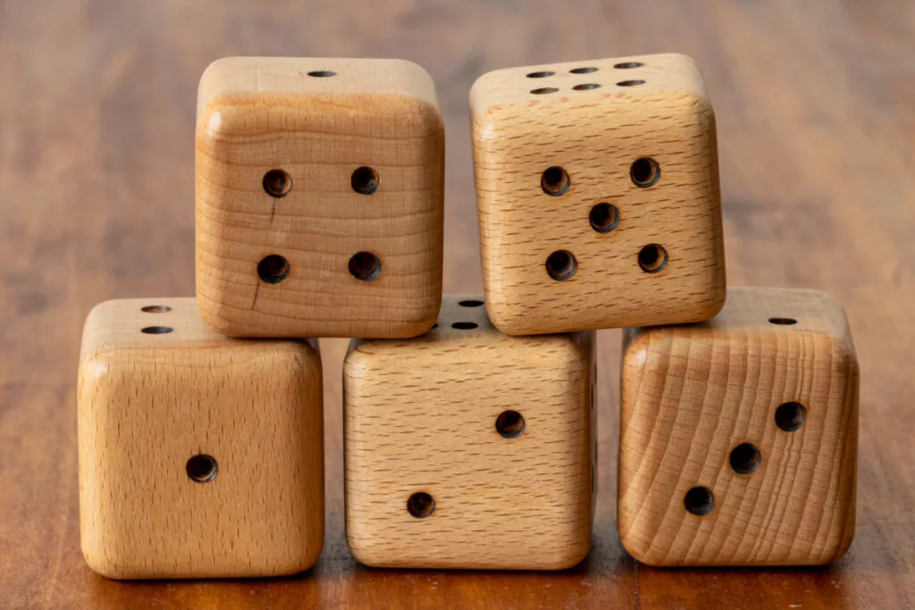 Antique Standard Wooden Dice