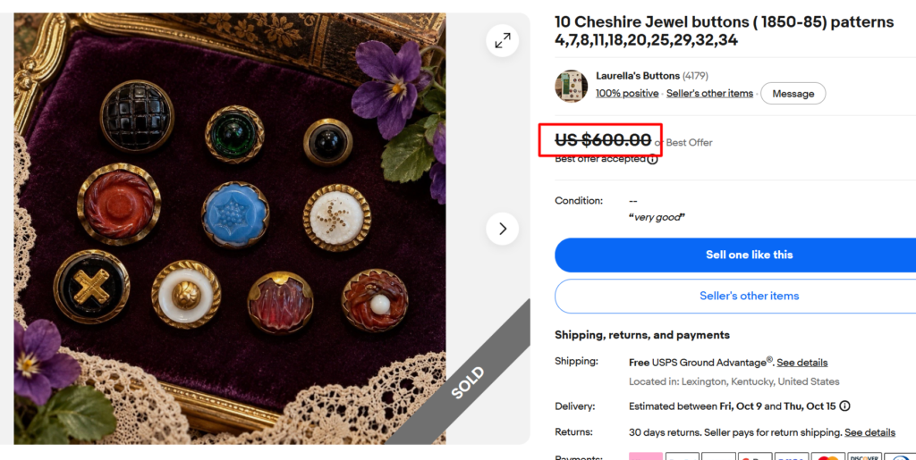 Chesire Jewel Buttons