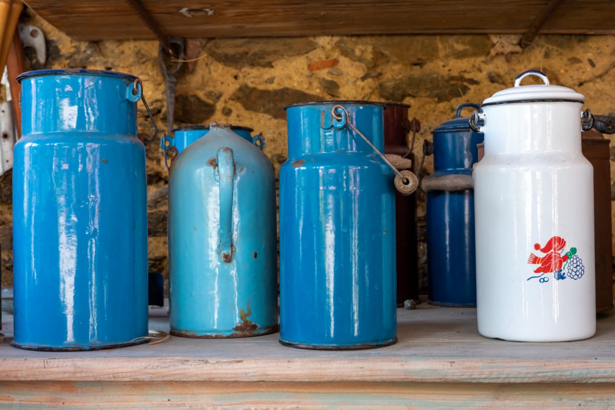 Old Antique Milk Cans Value & Dating Guide (Types & Marks)