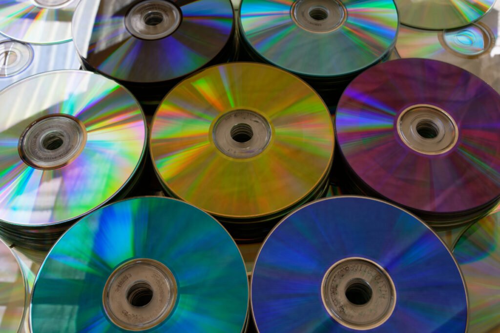 Colorful Old CDs