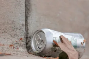 Empty Old Beer Can