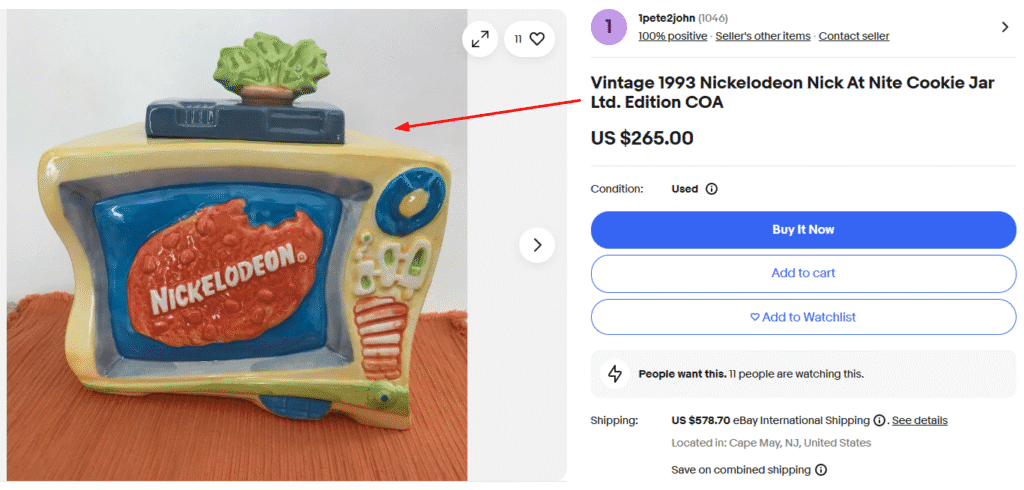 Nickelodeon Nick at the Nite Cookie Jar