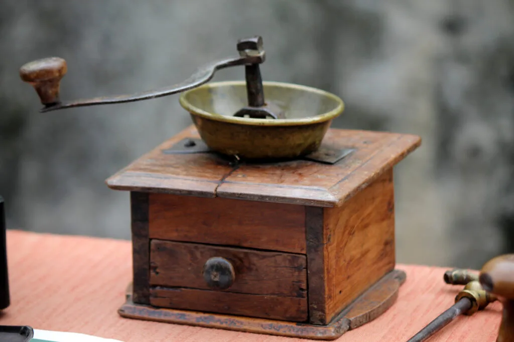 Old Wooden Coffee Grinder