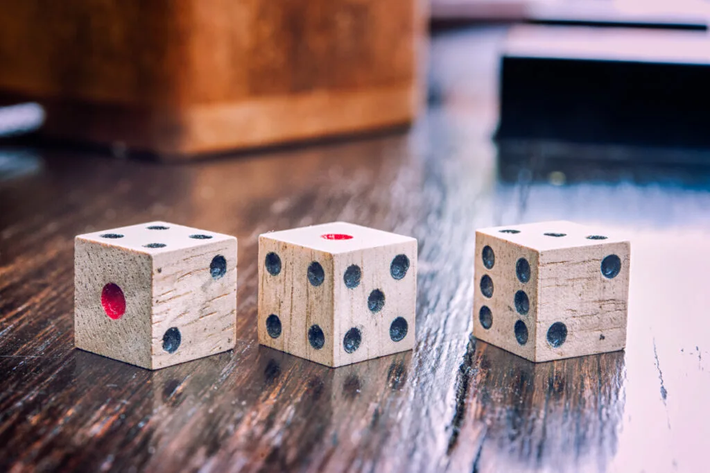 Vintage Wooden Dice