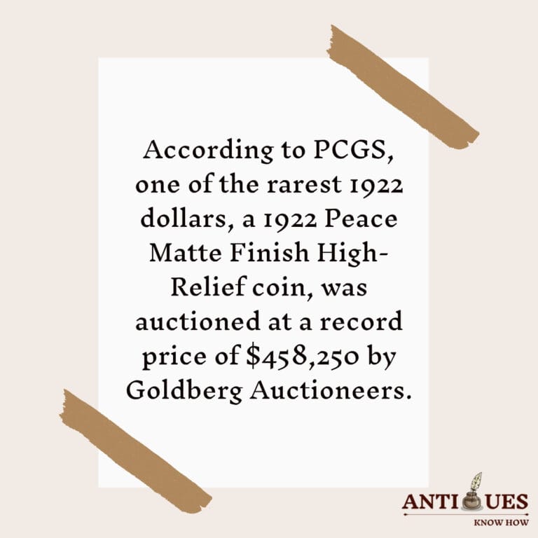 1922 Peace Dollar Value (“D” & “S” Mint Marks, VAMs & More)