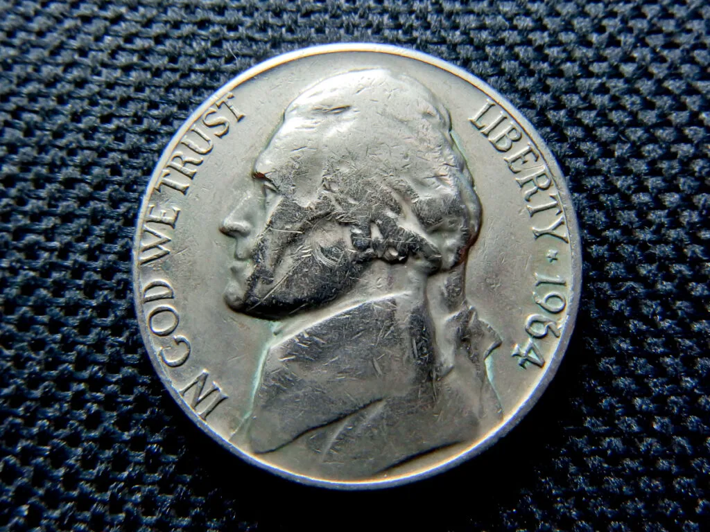 1964 Jefferson Nickel Obverse Design