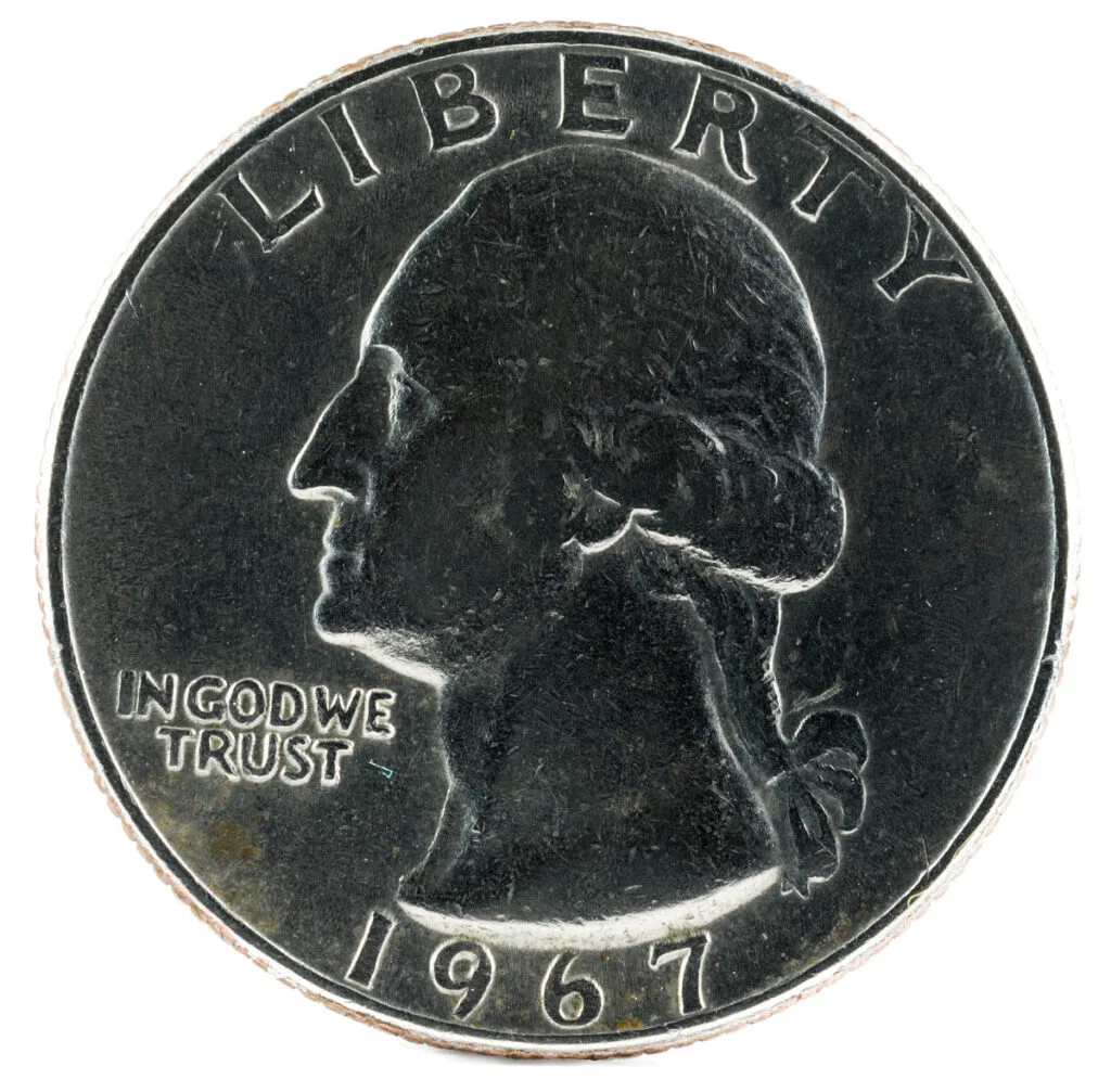 1967 Washington Quarter Obverse Design