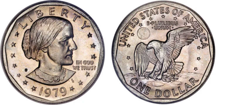 1979 Susan B. Anthony Dollar Obverse and Reverse