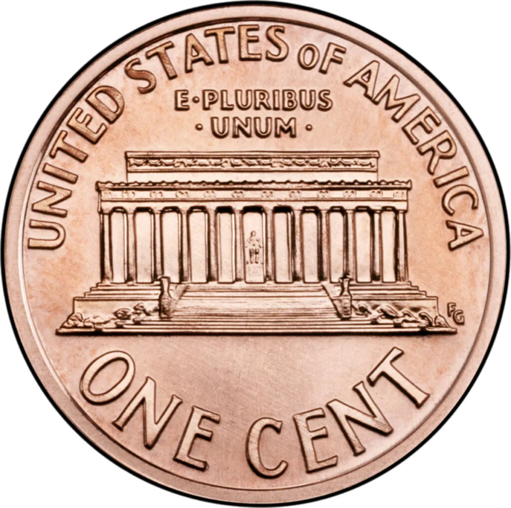 1982 Penny Value Reverse Design