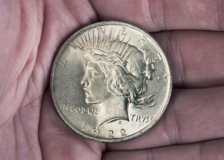 A 1922 Peace Dollar in Hand