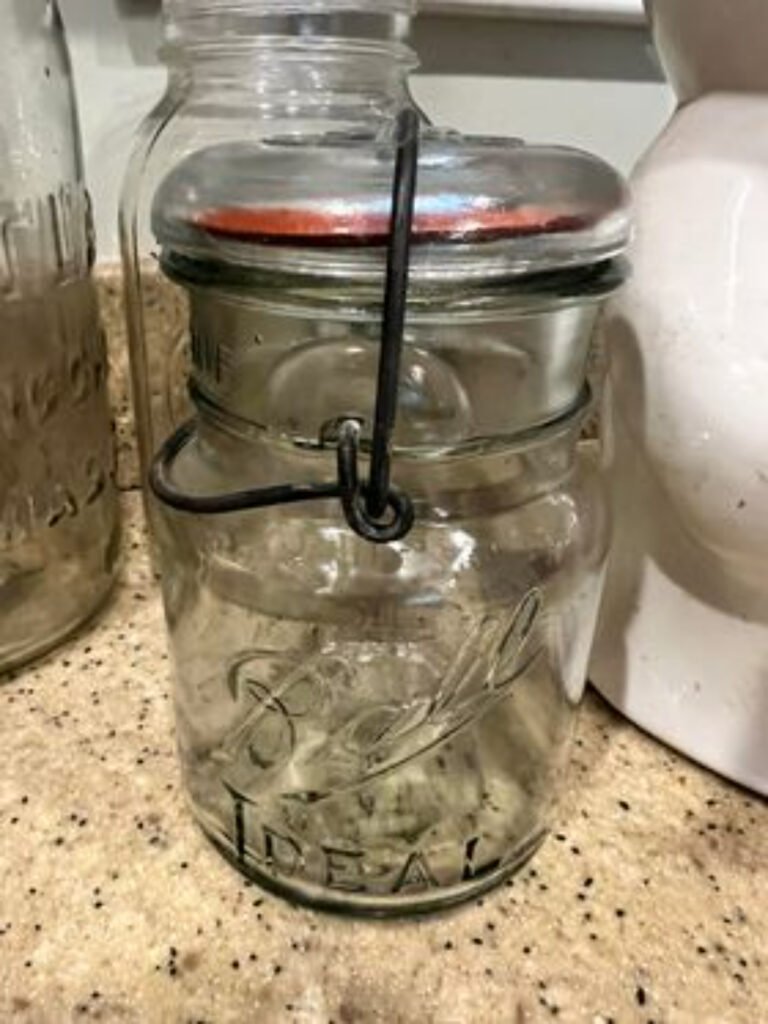 Clear Ball Lighning Glass Jar