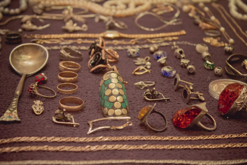 Monet Rings & Brooches in a Flea Market