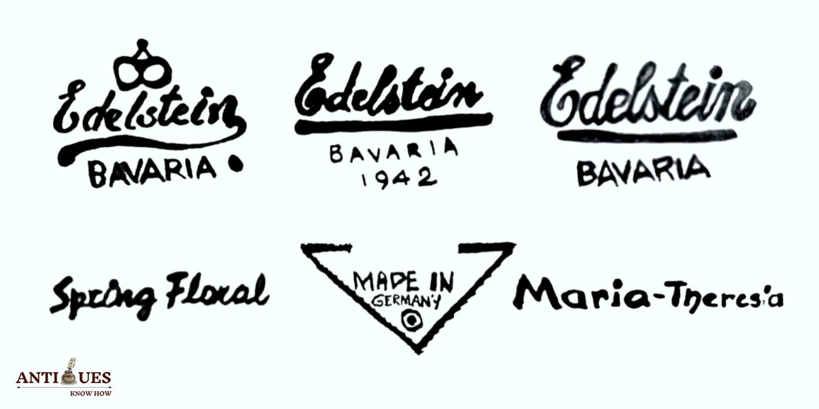 Edelstein Bavaria Porcelain Marks & Codes (Identification Guide)