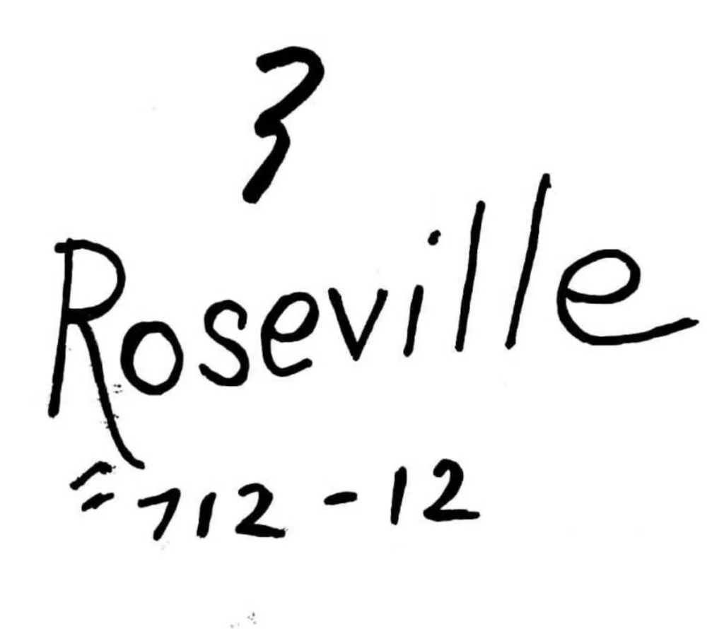 Reproduced Roseville Pottery Marking