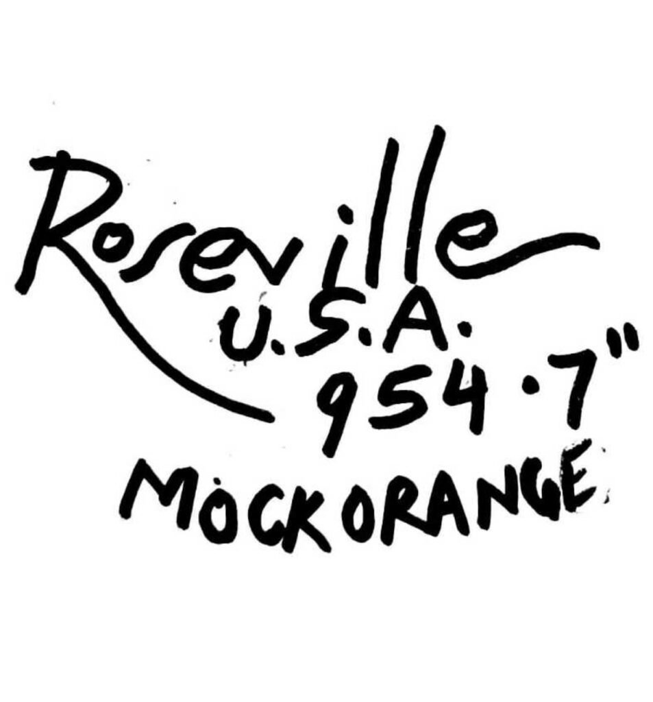 Roseville Mock Orange Product Mark 1951-1954