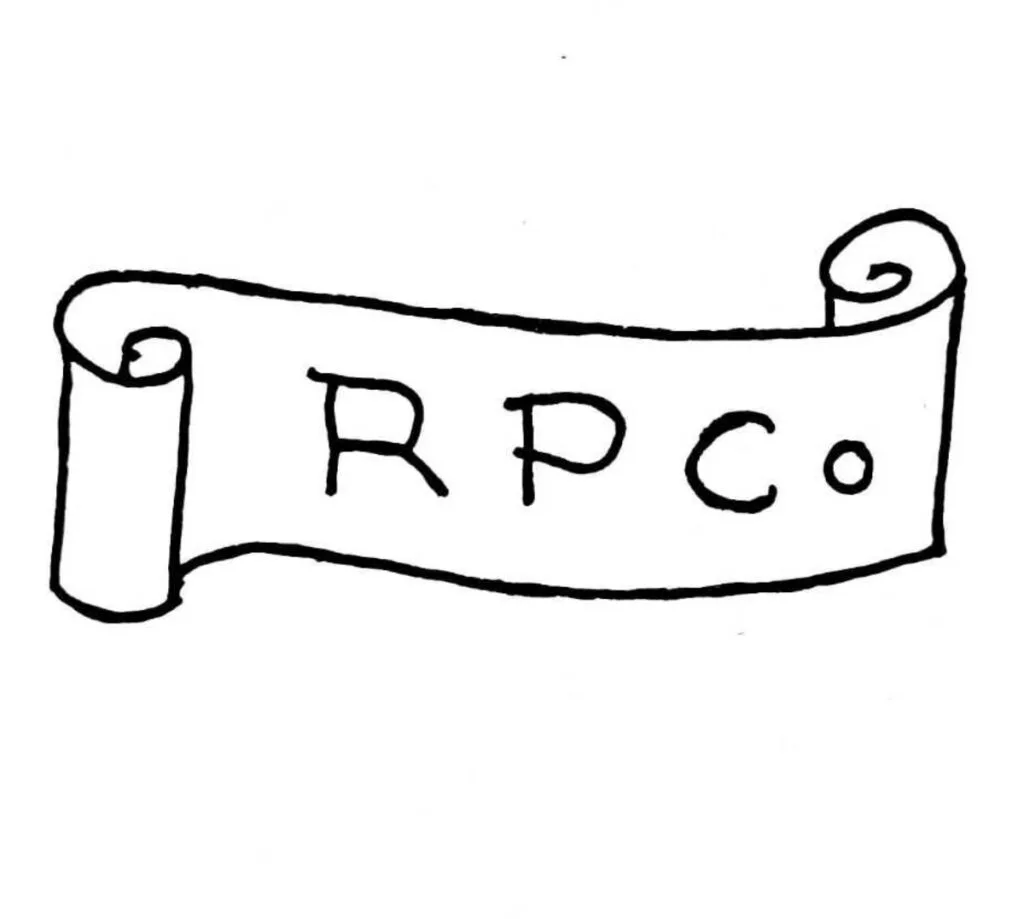 Roseville Pottery RPCo Scroll Label 1896-1900