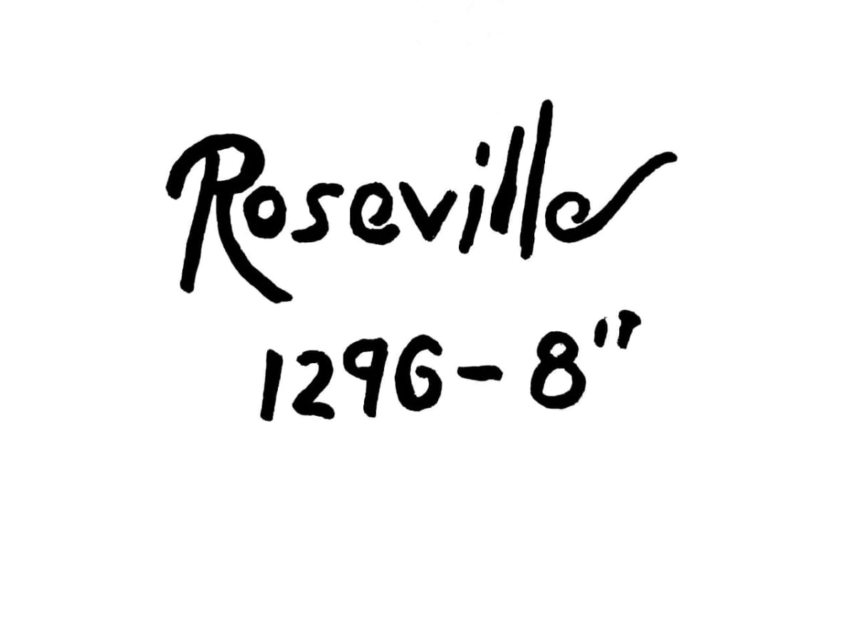 Roseville Pottery Marks A Visual Guide with Easy Chart