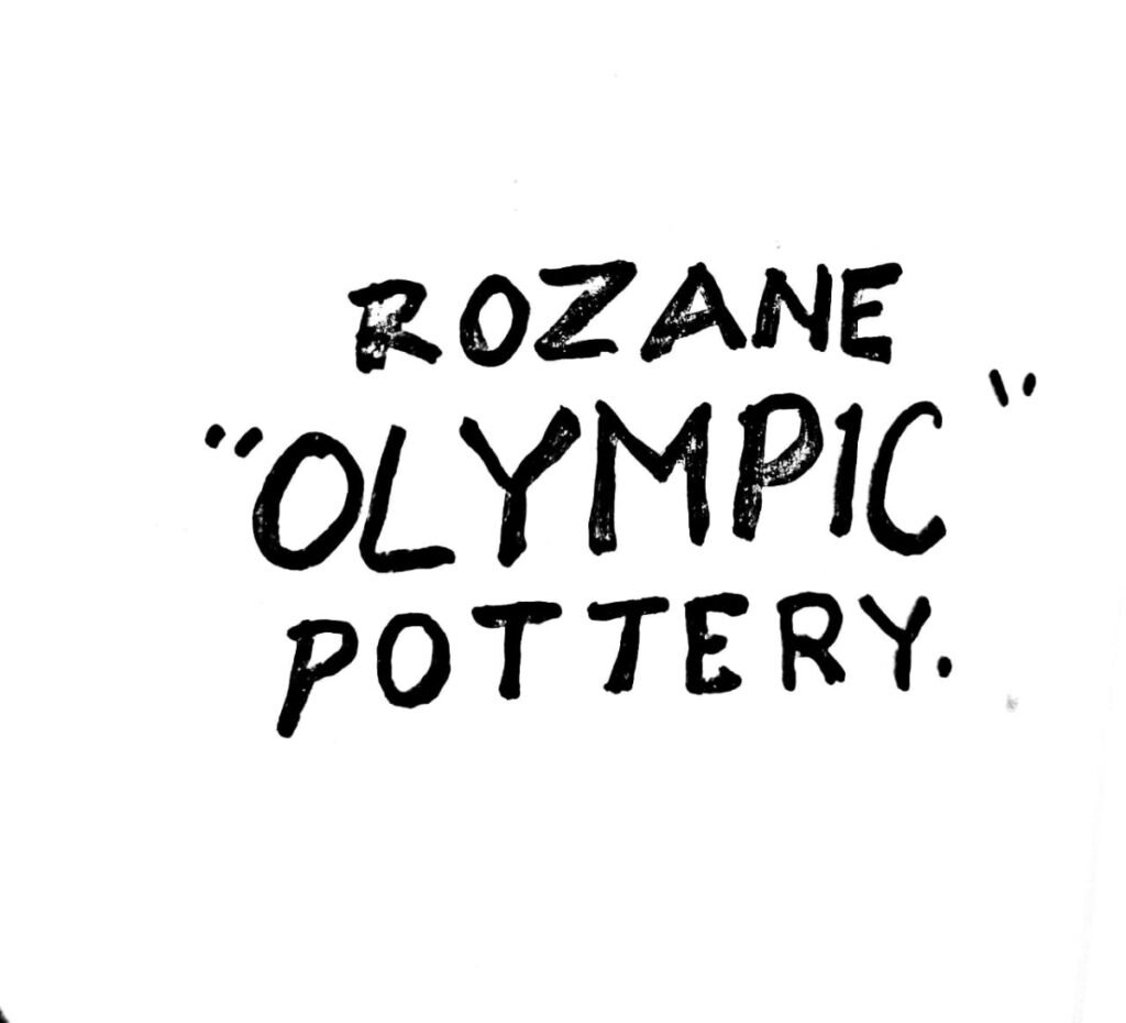 Roseville Rozane Ware Olympic Pottery Mark 1905
