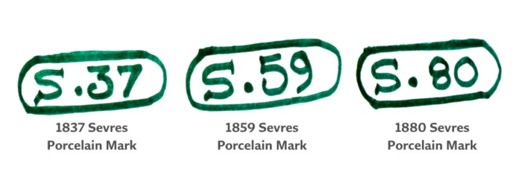 1837 - 1890 Sèvres Whiteware Marks