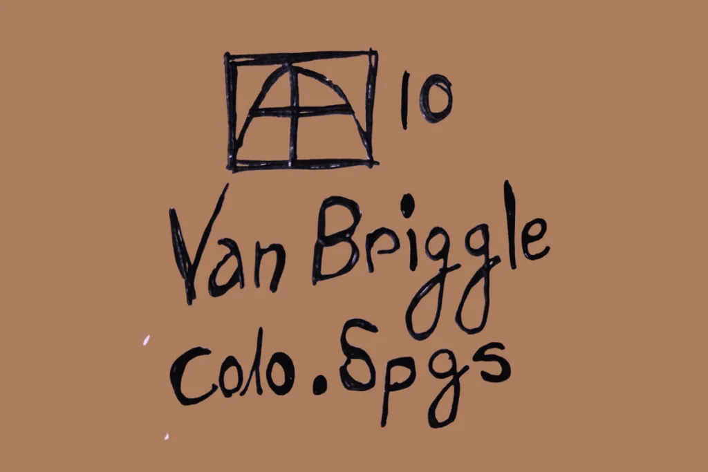 1920 - 1922 Van Briggle Pottery Mark