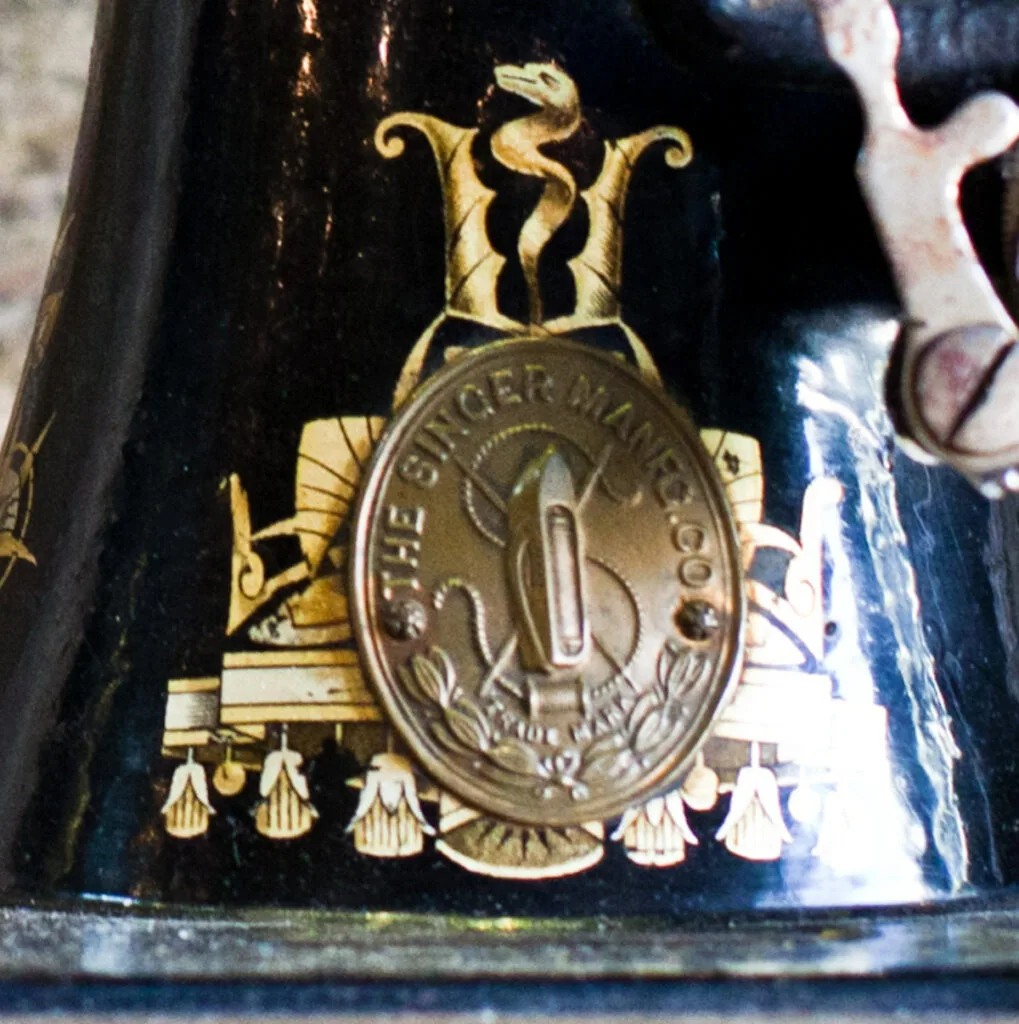Antique Singer Machine Trademark Badge