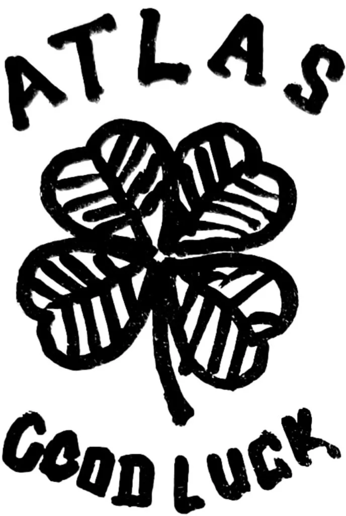 Atlas Good Luck Mason Jar Logo